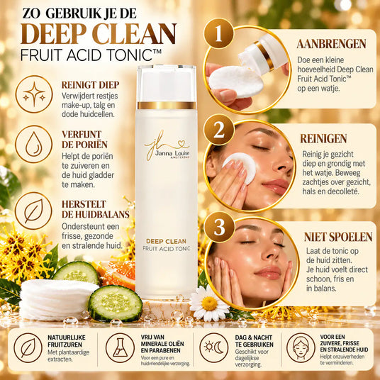 Deep Clean - Fruit Acid Tonic™ 200ML | "Scrubvervangende "Fruitzuurtonic