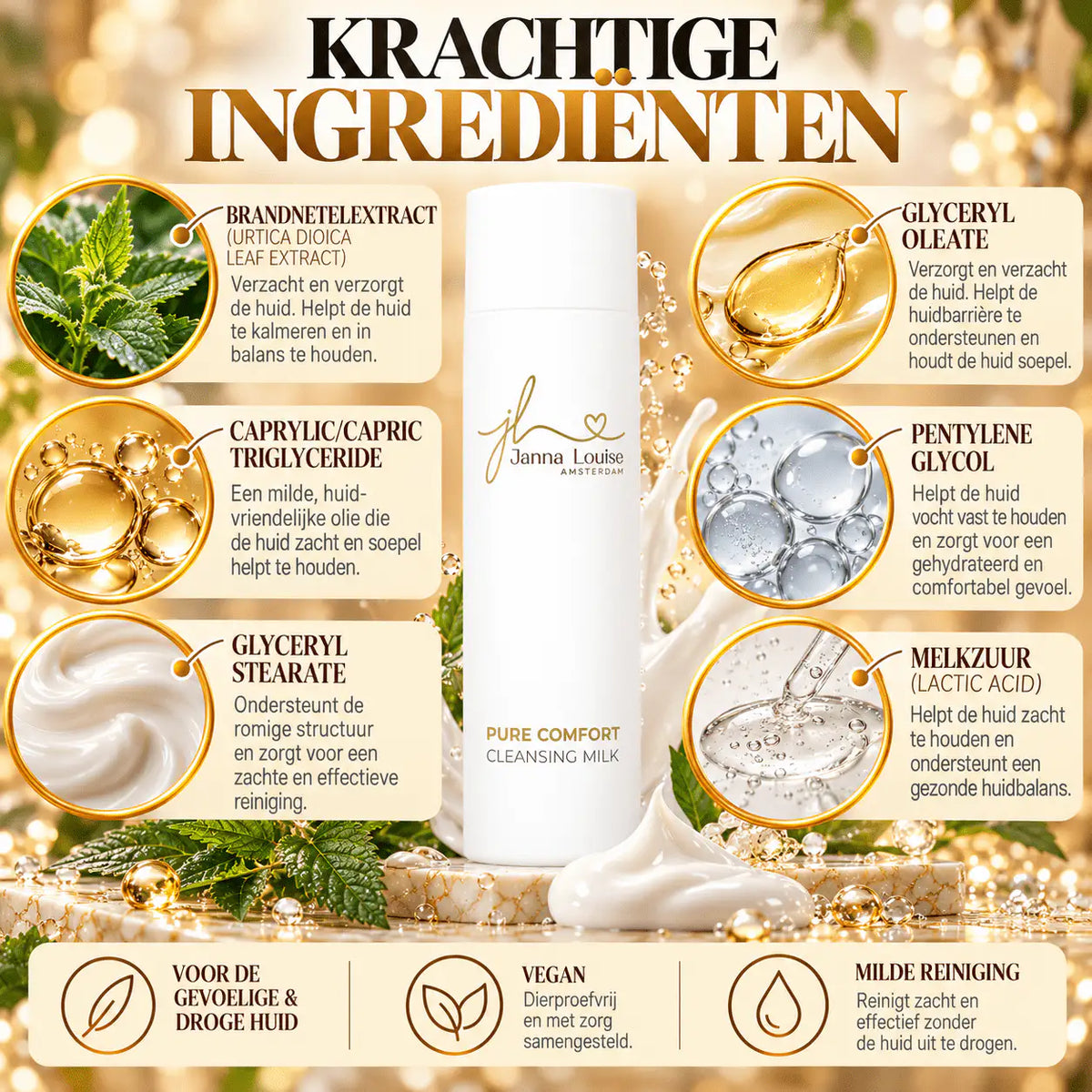 Pure Comfort - Cleansing Milkโข 200ML | Milde Romige Reinigingsmelk - Award๐