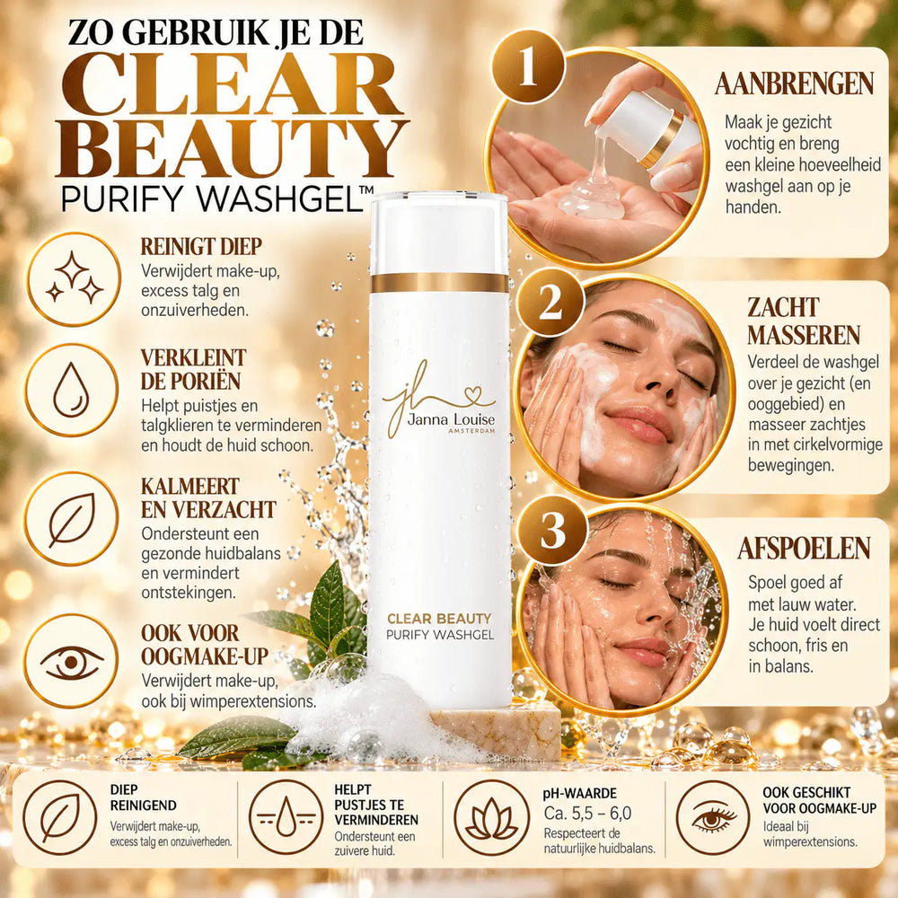 Clear Beauty - Purify Washgel™ 200ML | Dieptereiniging Gezicht