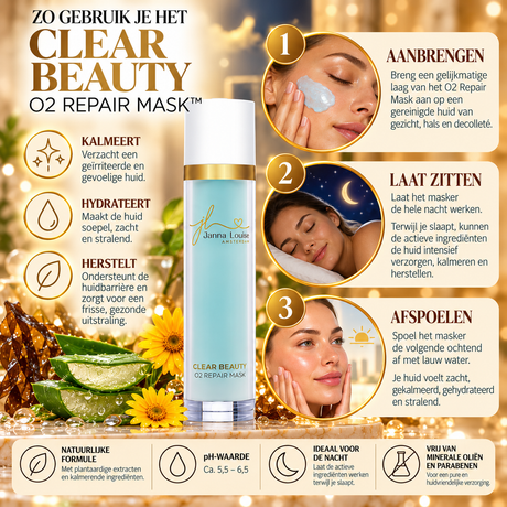 Clear Beauty - O2 Repair Mask™ 50ML | "Glowboost" Zuurstofmasker