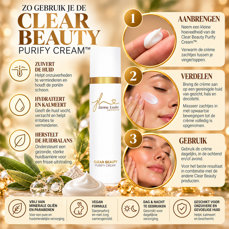 Clear Beauty – Purify Cream™ 50ML | Dagcrème onzuivere huid