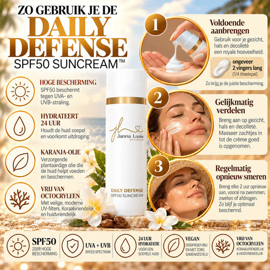 Daily Defense SPF50 - Day Cream™ 50ML | SPF50 dagcrème - Dagelijkse zonbescherming
