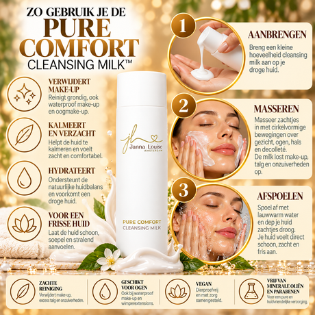 Pure Comfort - Cleansing Milk™ 200ML | Milde Romige Reinigingsmelk - Award👑